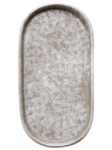 Elegant Oval Dolomite Bathroom Tray