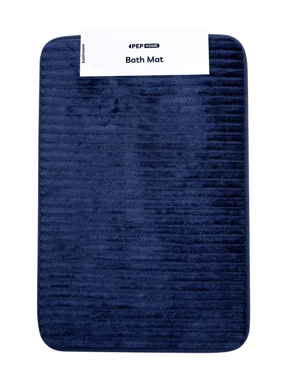 Navy Ribbed Foam Bath Mat