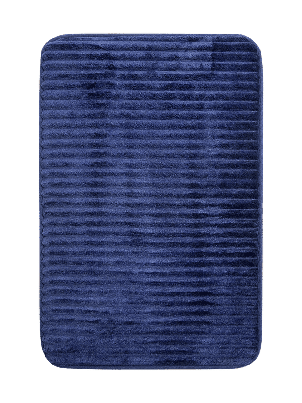 Navy Ribbed Foam Bath Mat (1)