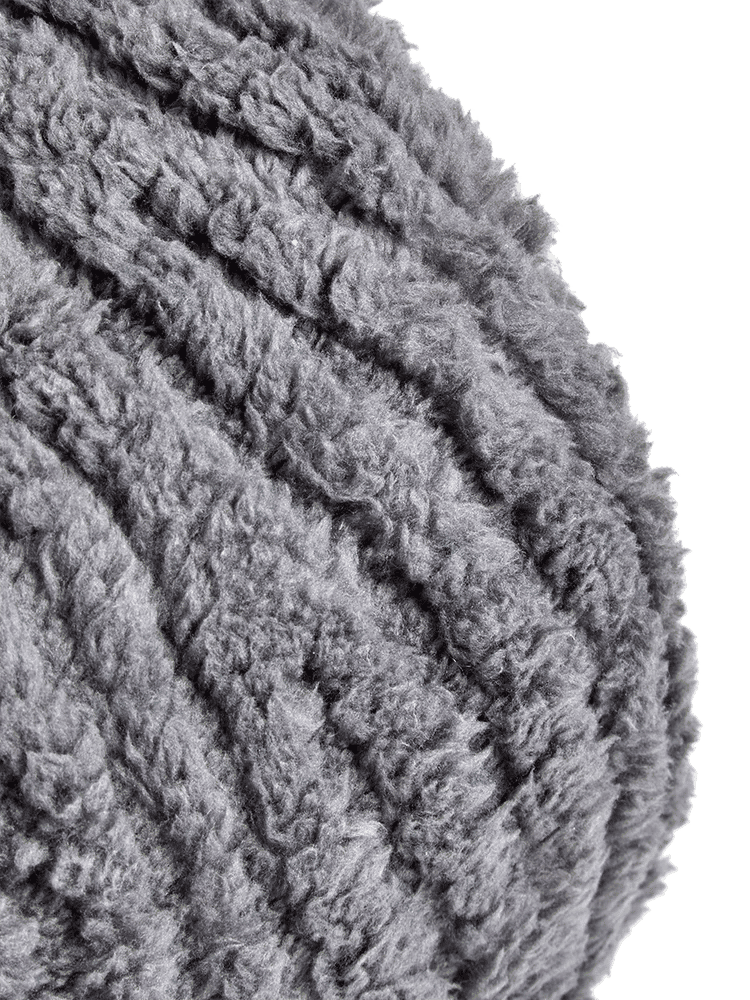 Grey Embossed Flannel Double Bed Blanket (1)