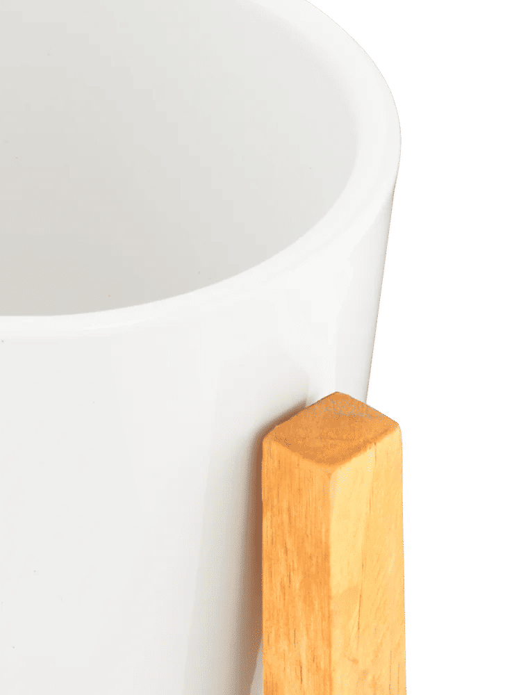 Small Ceramic Plant Pot On Stand (1)