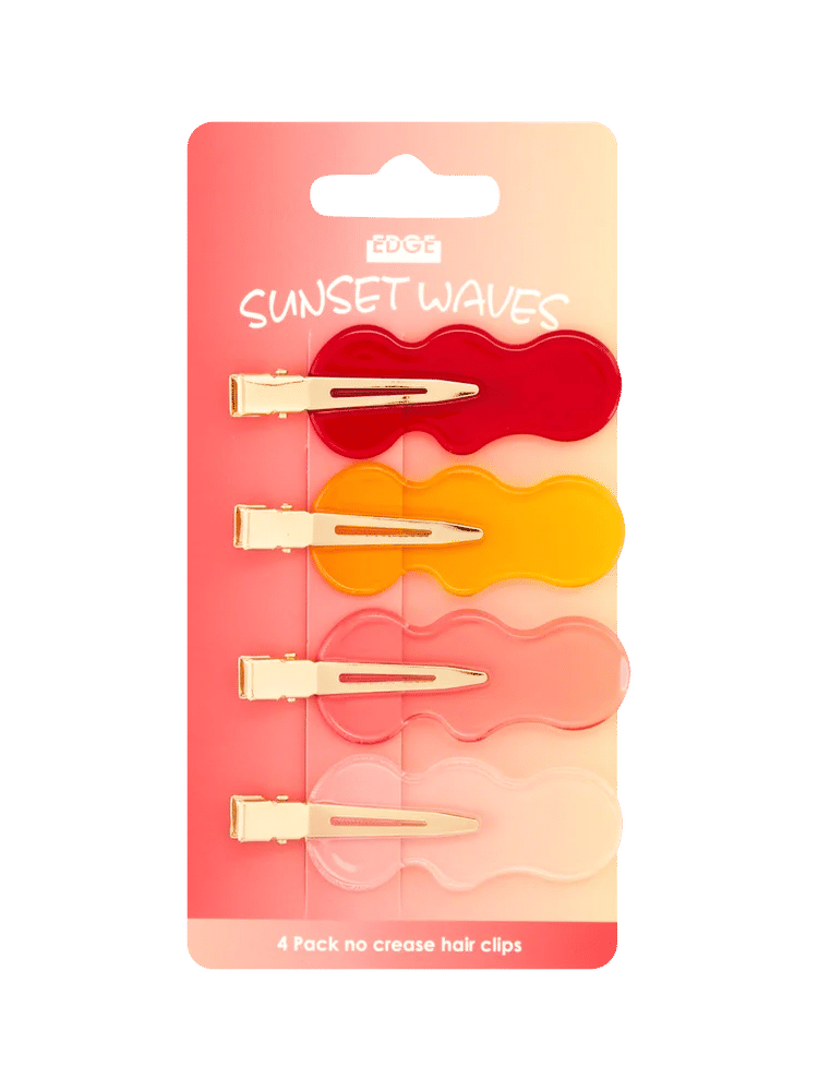 Edge 4 Pack Hair Clips No Crease Waves