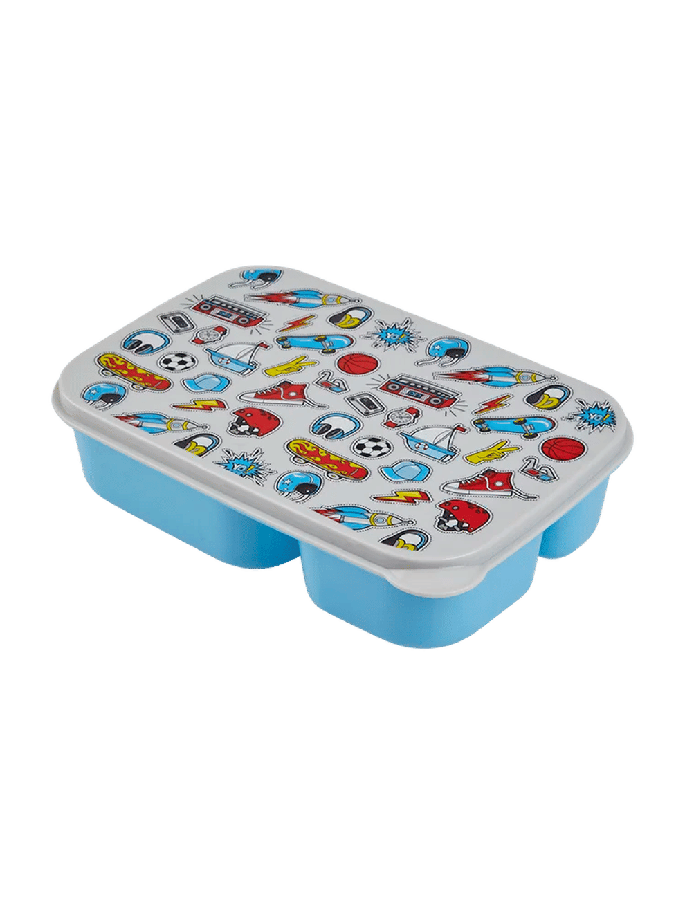 Patterned Plastic Lunch Box (1)