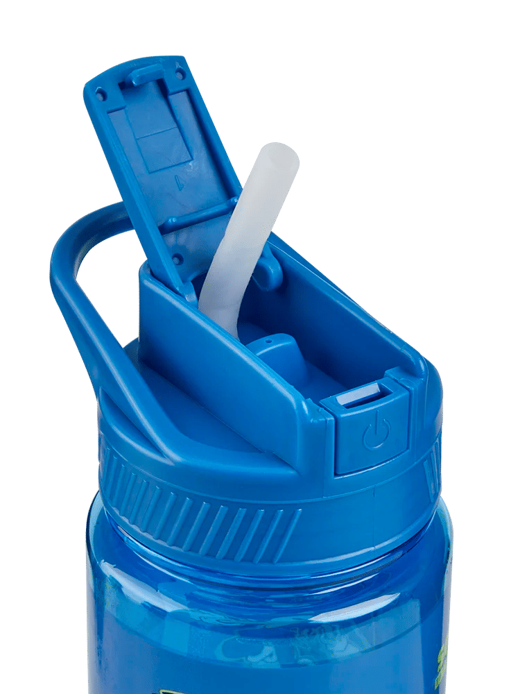 Blue Flip-Top Straw Water Bottle (1)