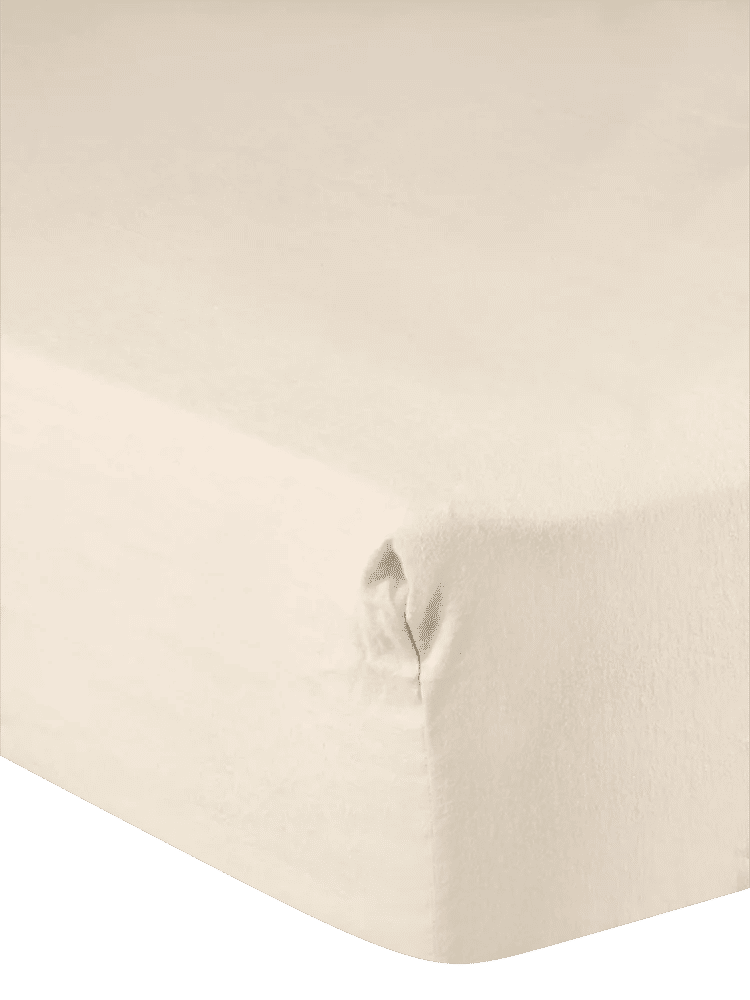 Cream King Winter Cotton Fitted Sheet