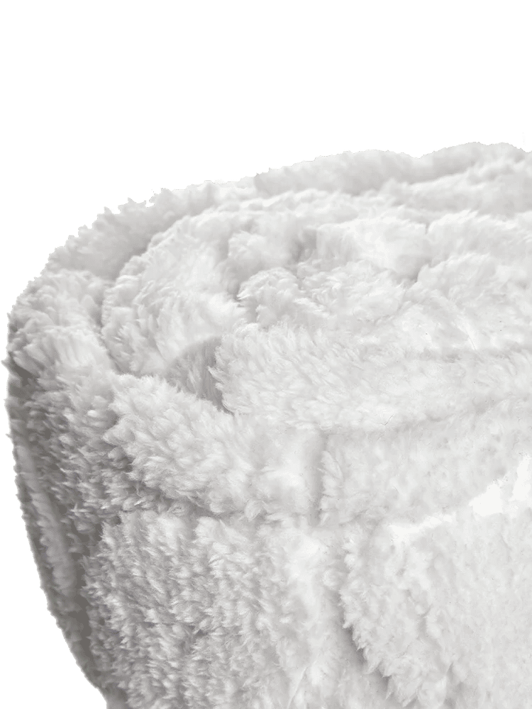 White Embossed Flannel Bunk Blanket 125x150cm (2)