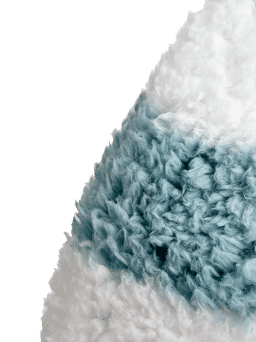 Soft Sherpa Fleece Bunk Blanket White & Teal