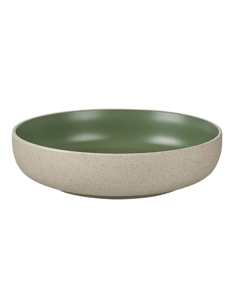 Two Tone Speckled Ceramic Bowl 20.5cm
