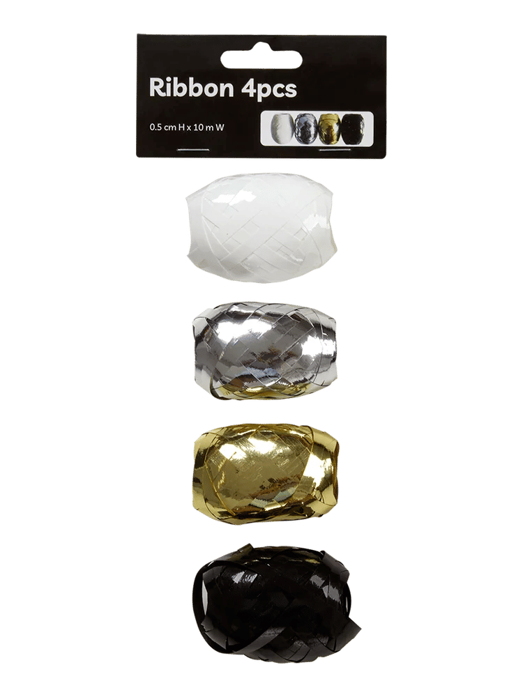 Assorted Gift Wrapping Ribbon Set 4 Piece