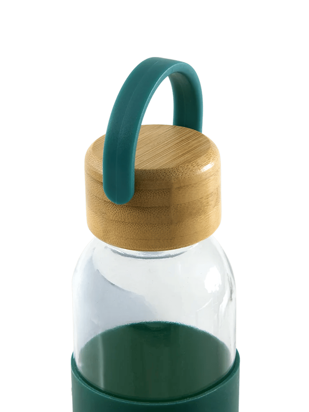550ml Glass Drinking Bottle with Bamboo Lid (Assorted) (3)