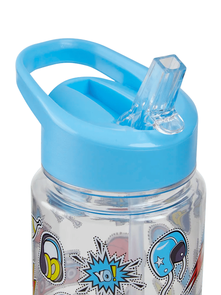 Graphic Print Plastic Water Bottle (1)
