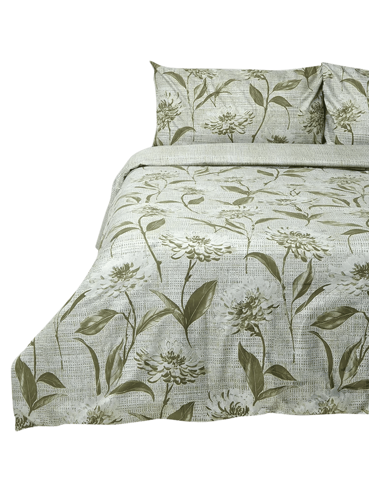 Floral 3 Quarter Bed Duvet Cover Set with Pillowcases