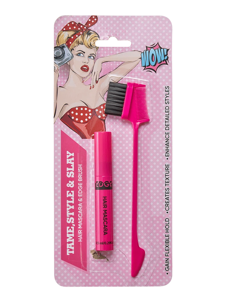 Edge Pink Hair Mascara and Brush