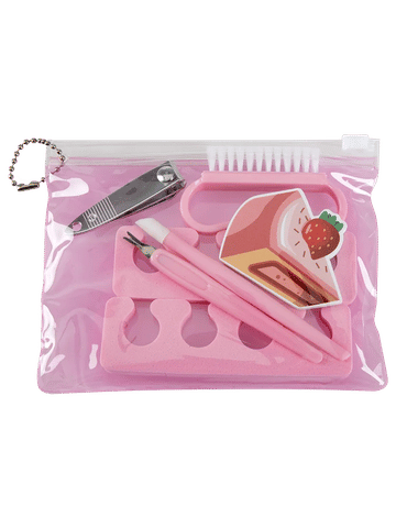 Pink 7-Piece Manicure Pedicure Nail Care Set