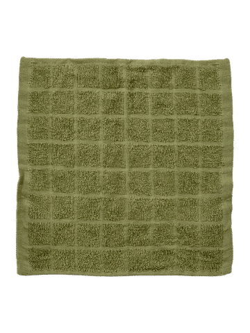 Green Textured Face Cloth