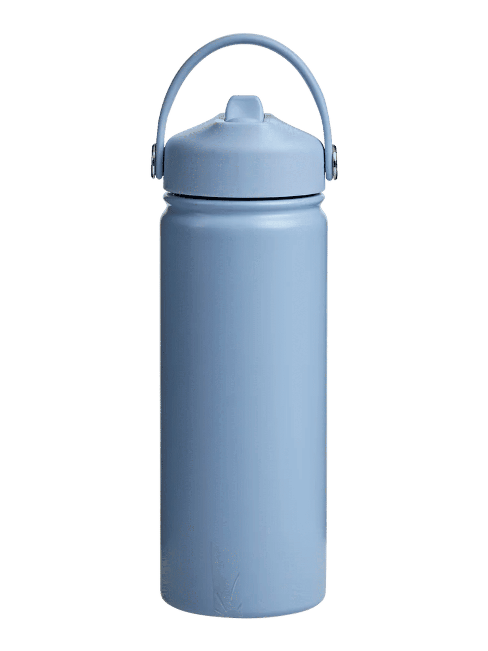 Blue Steel Water Bottle With Flip Straw 500ml