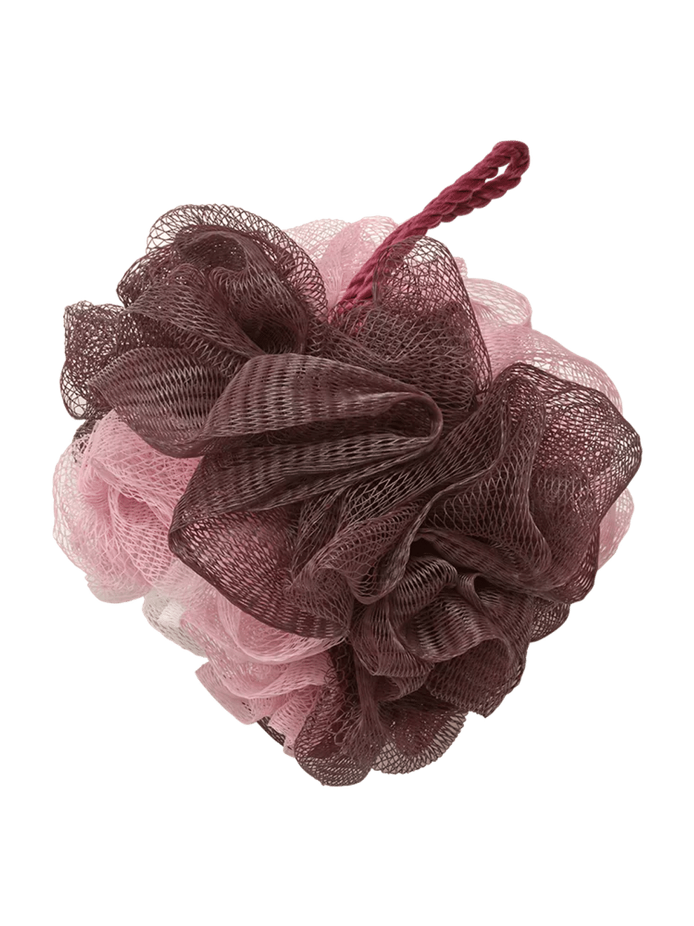 Multicolor Mesh Shower Sponge with Hanging Loop (3)