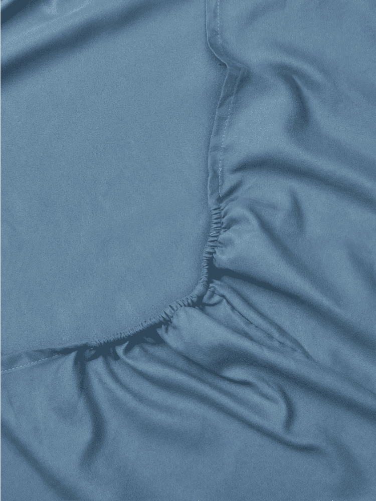 King Bed Blue Fitted Sheet (1)