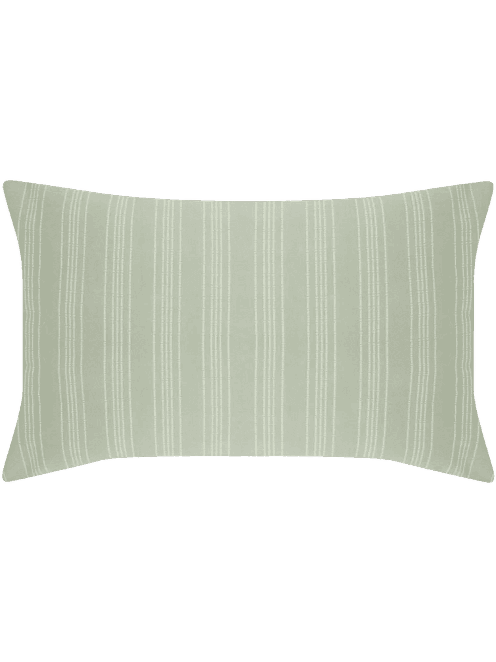 Striped Sage Green Standard Pillowcase