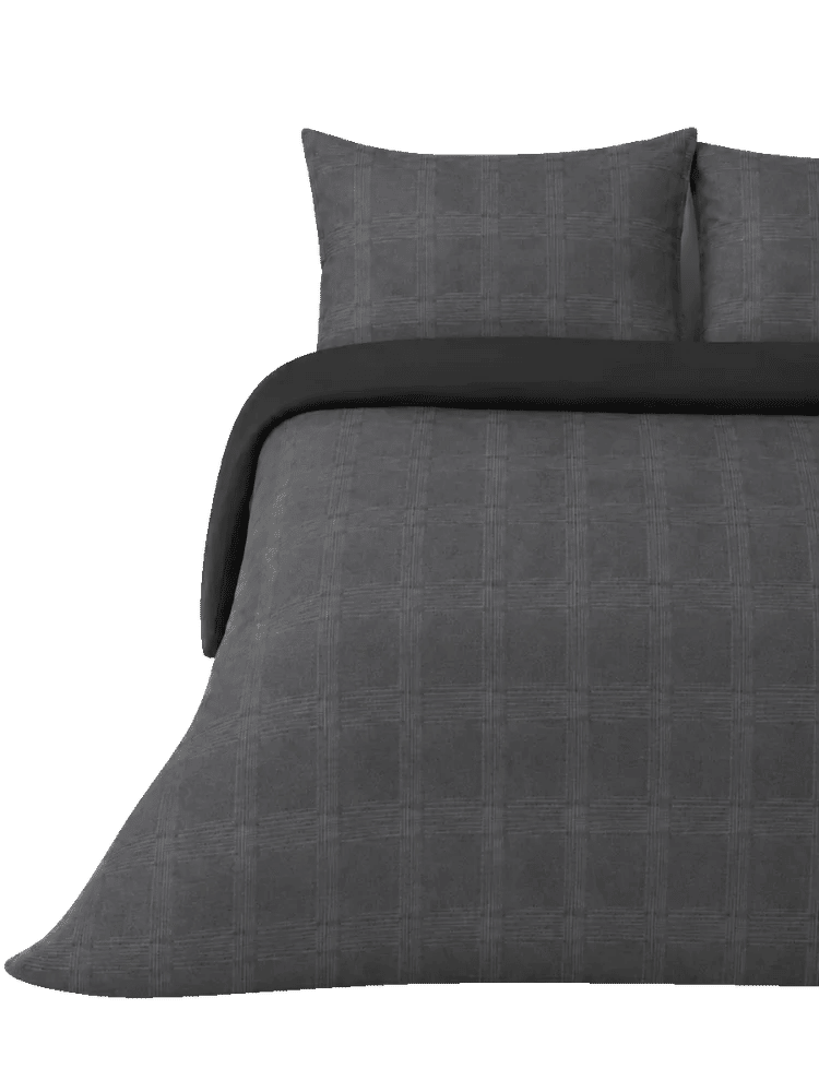 King Size Textured Charcoal Duvet (1)