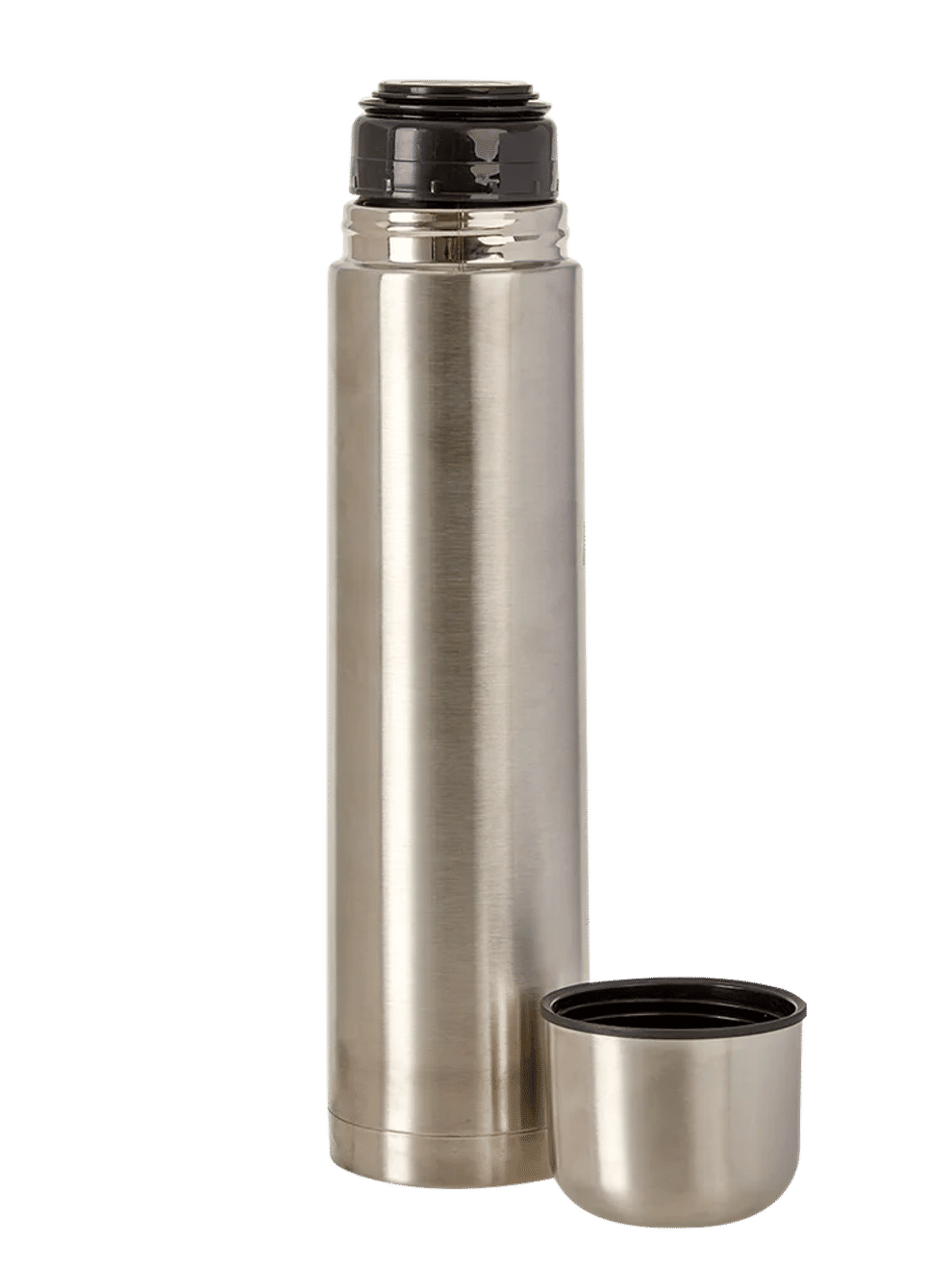 1l Stainless Steel Vacuum Flask Silver (1)