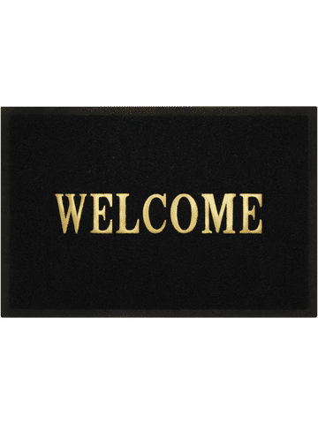 Black Welcome Mat