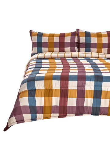 Rustic Check Queen Bed Comforter