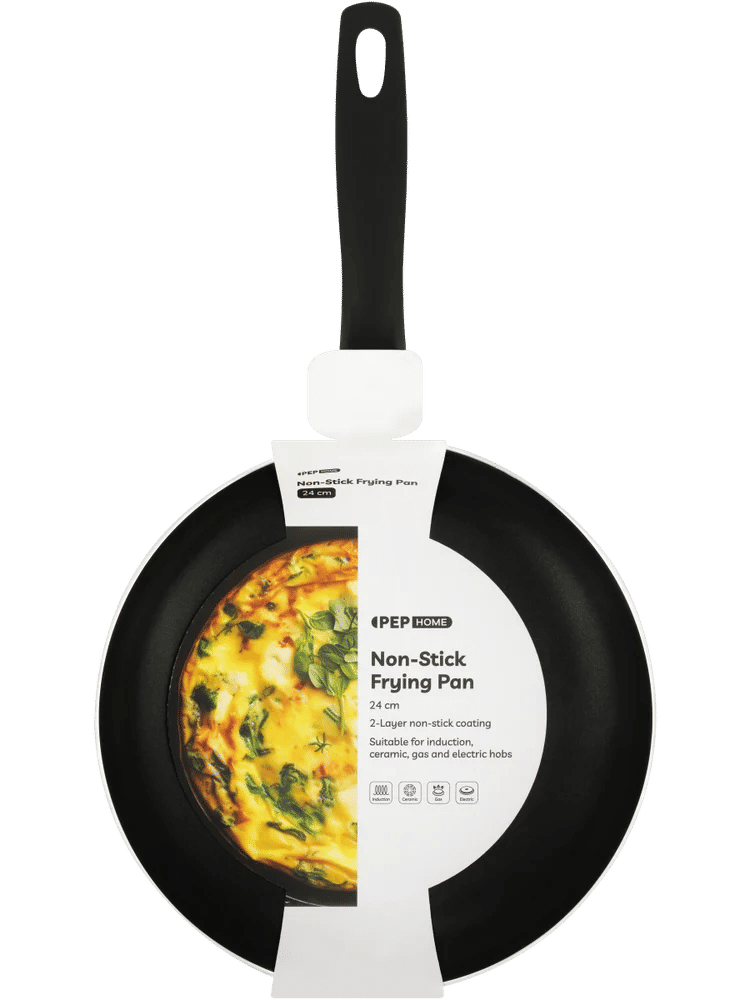 24cm Black Non-Stick Frying Pan with Ergonomic Handle (2)