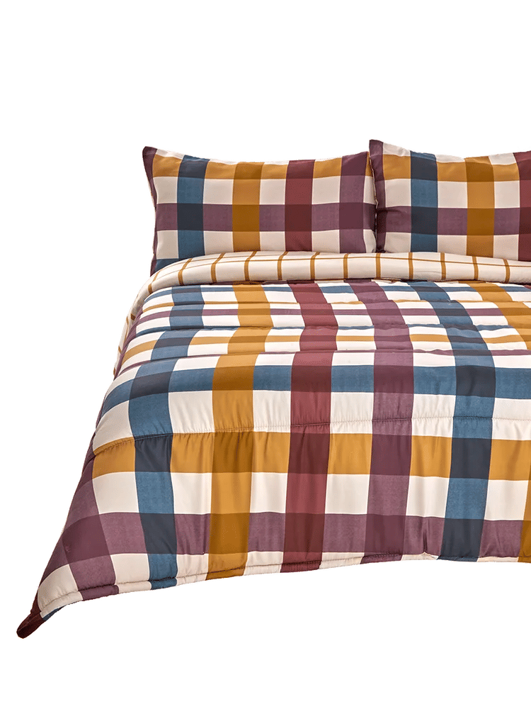 Rustic Check Single Bed Comforter