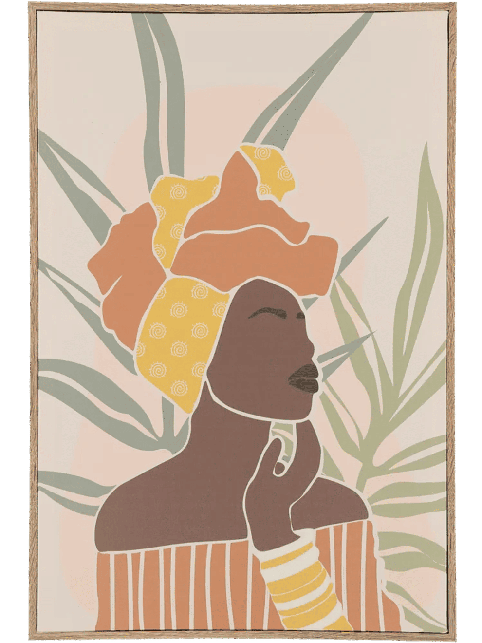 African Lady Wall Art Frame