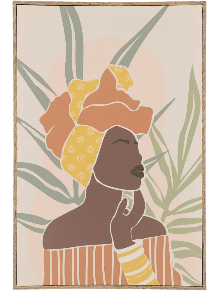 African Lady Wall Art Frame