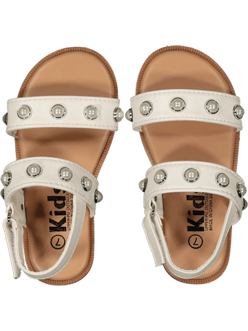 White Pearl Strapped Sandals