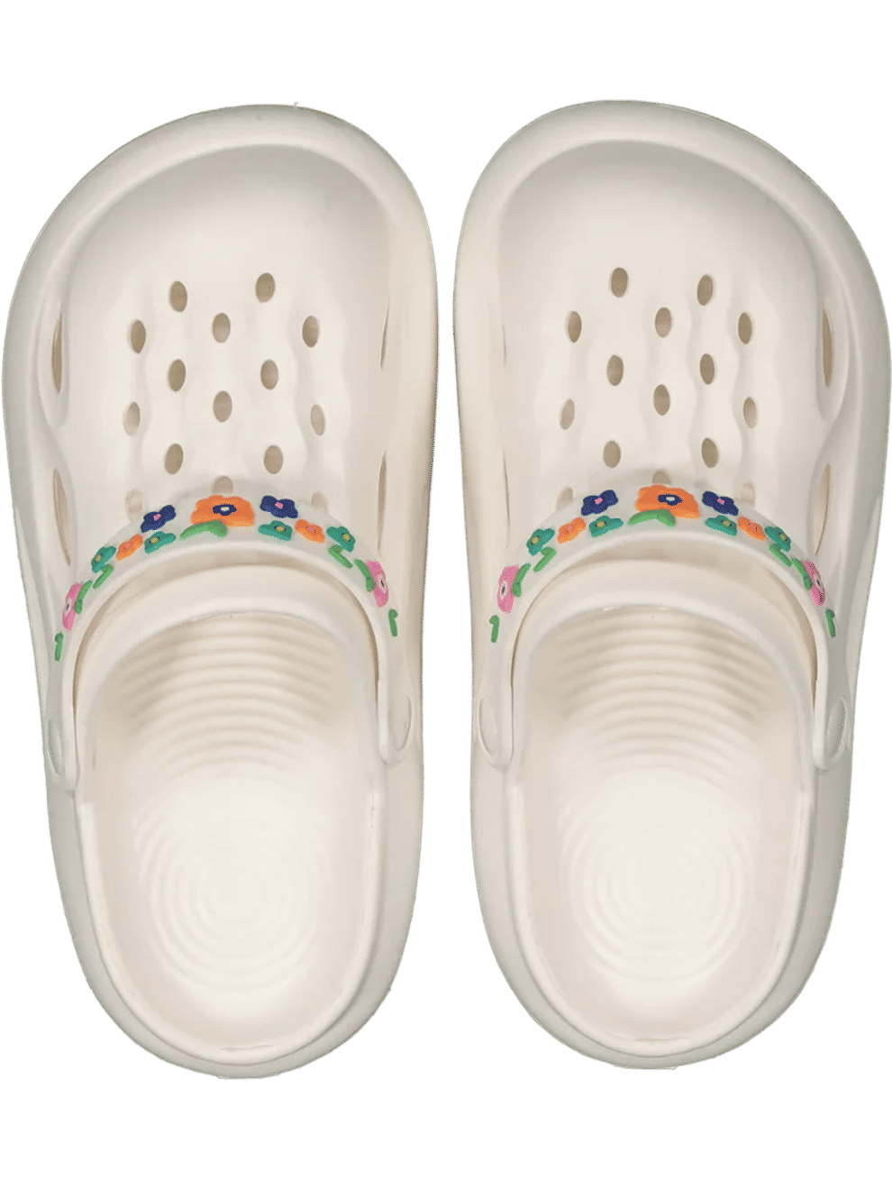 White Moulded Sandals