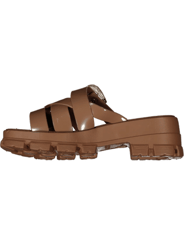 Brown Chunky Mule Sandal