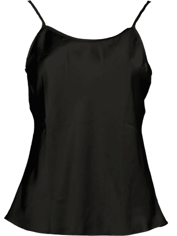 Black Strappy Satin Top