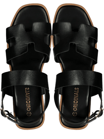 Black Backstrap Sandals