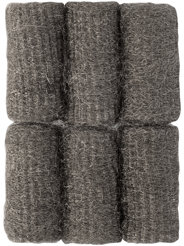 6 Pack Steel Wool Rolls