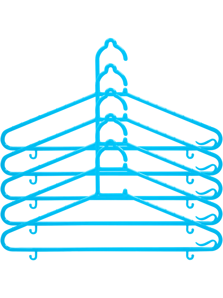 5 Pack Plastic Hangers (2)