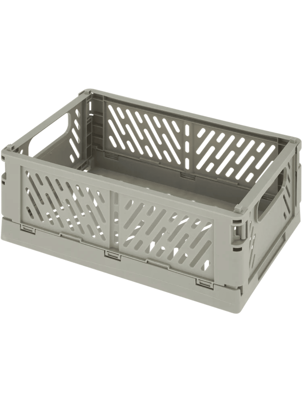 Medium Foldable Storage Grey Crate