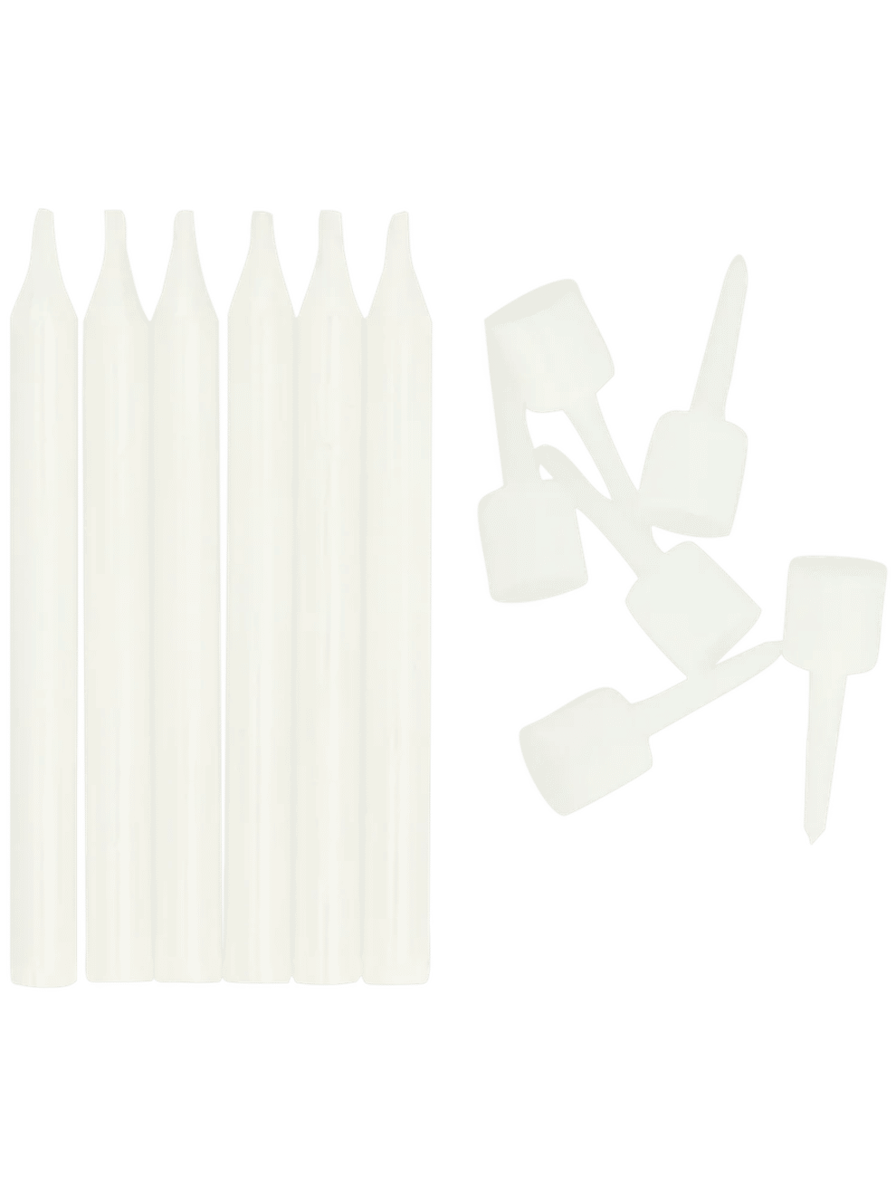 6 Piece Metallic Candles