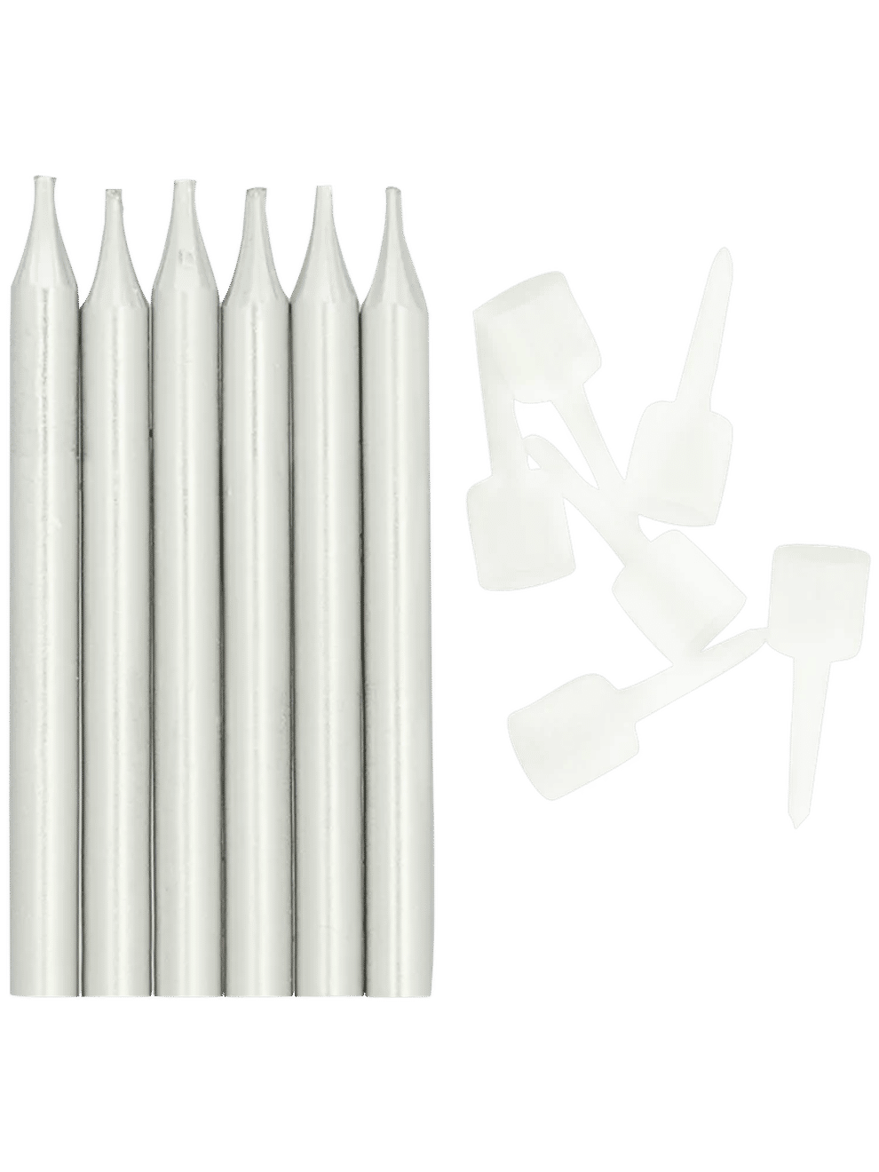 6 Piece Metallic Candles (2)