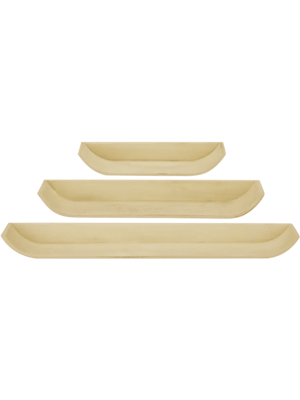 3 Piece Wooden Shelf Set