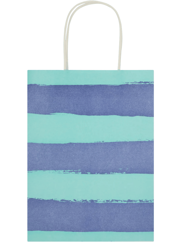 6 Pack Assorted Broad Free Stripes Paper Gift Bags