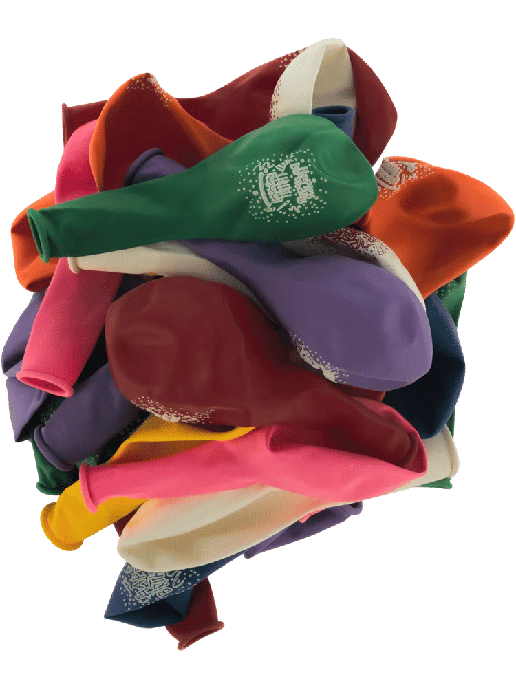 30 Pack Happy Birthday Multi Colour Balloons