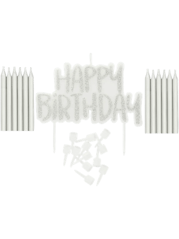 6 Piece Happy Birthday Candle Set