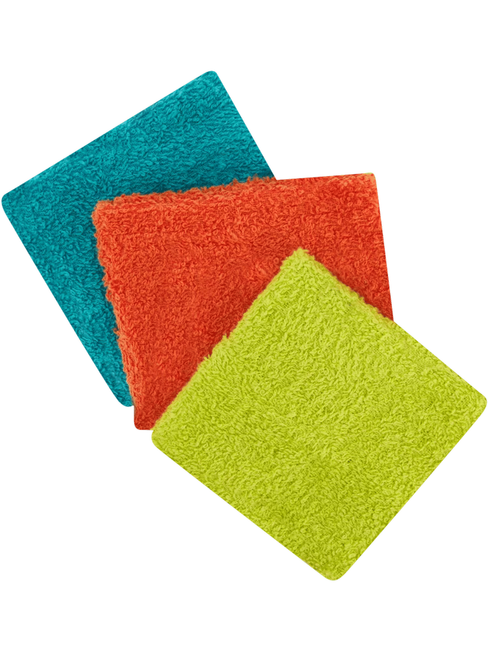 3 Pack Assorted Brights Face Cloths
