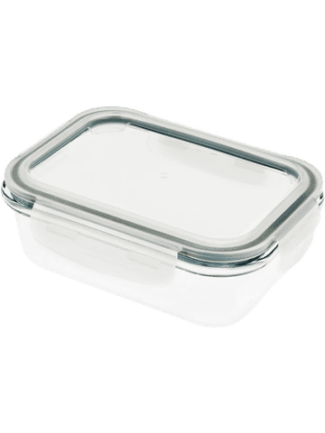 Glass Container With Clip-On Lid 630ml