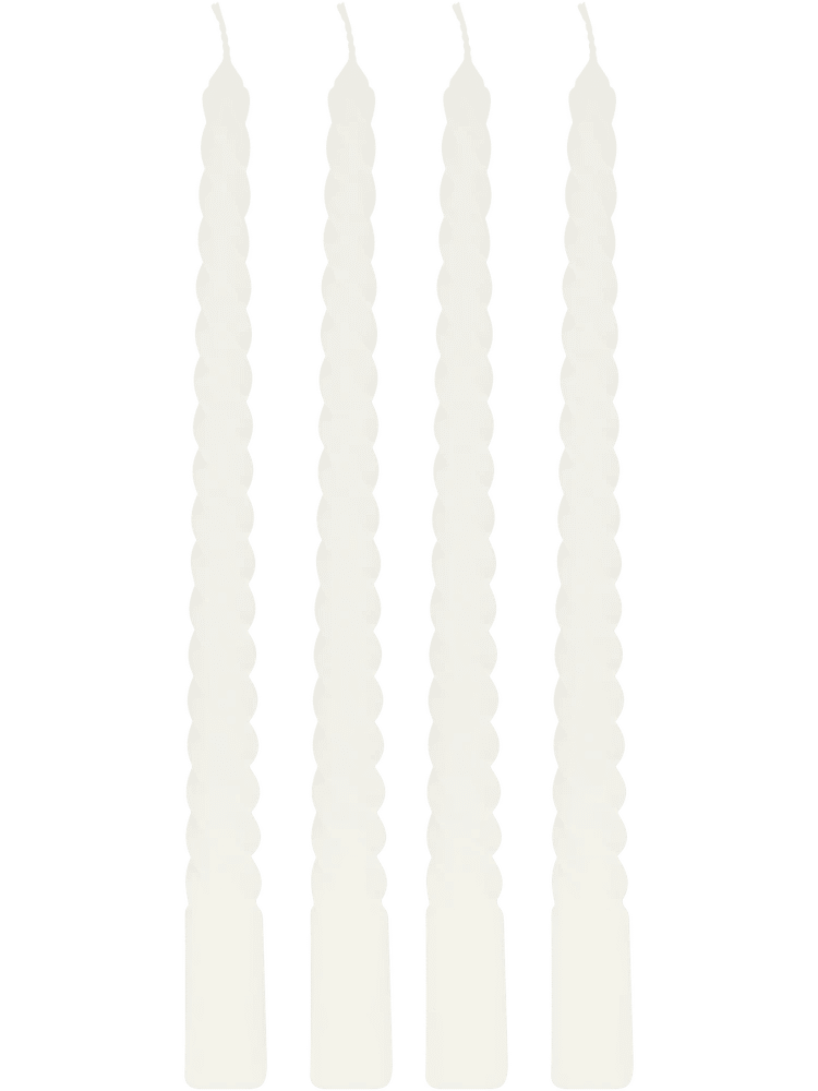 4 Pack Spiral Dinner Candles