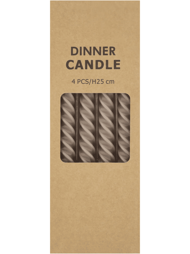4 Pack Spiral Dinner Candles (3)