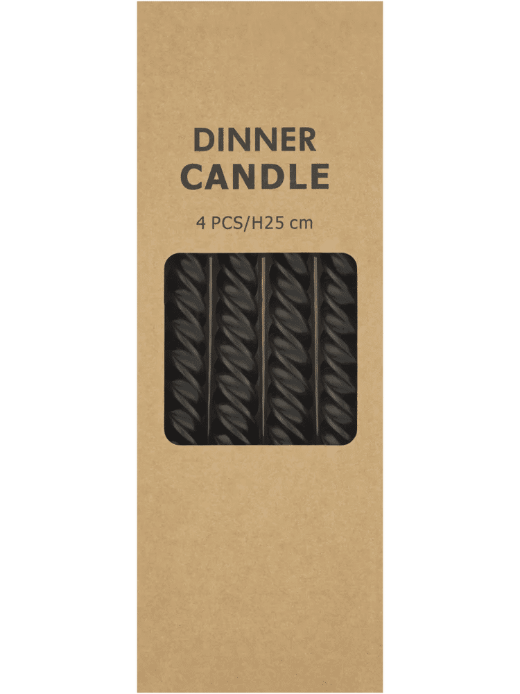 4 Pack Spiral Dinner Candles (4)